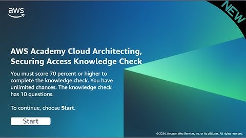 Module 3 Knowledge Check Answers | AWS CLOUD ARCHITECTING | UPDATED