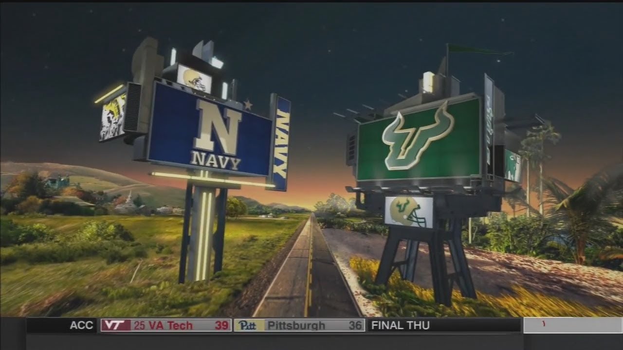 October 28, 2016 - #22 Navy Midshipmen vs. South Florida Bulls Full Football Game 60fps