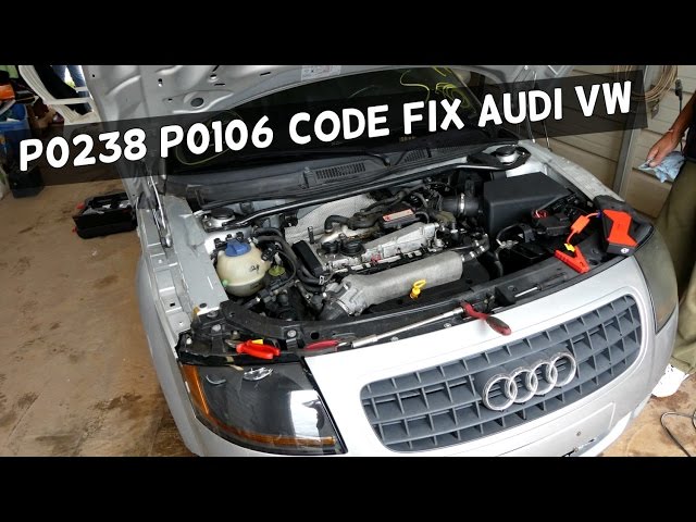 P0238 P0106 CODE TURBOCHARGER BOOST SENSOR A VW AUDI FIX 