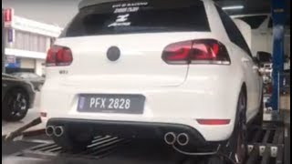 VW MK6 GTI Stage 2 - Pop and Bang - Gains 100 HP and 140 Nm