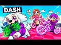 I Pretended to be a DOG in Bike Obby, then used a FLYING H4CK3R BIKE!