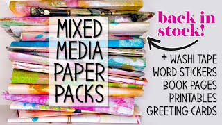 Etsy Shop Update | Mixed Media Journal Supplies