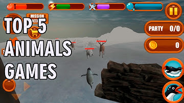 TOP 5 ANIMALS GAMES for Android/iOS in 2016/2017 | High Graphics