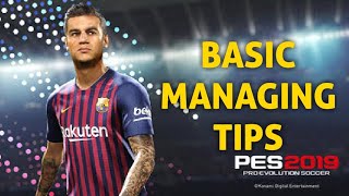 Basic managing tips for pes 2019 screenshot 2