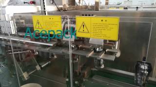 DS-180SC juice filling packaging machine in shaped stand up pouh doypack