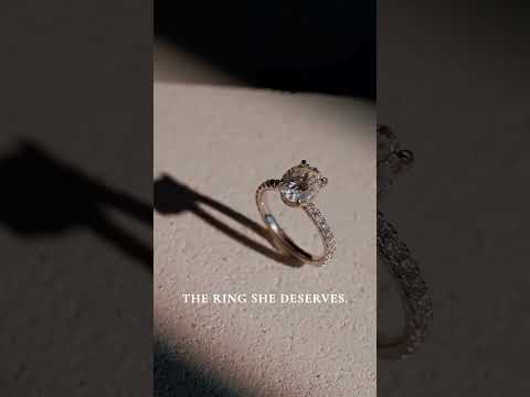 Round Brilliant Lab Grown Diamond Shared-Prong Semi-Eternity Ring (0.20ct) ring video