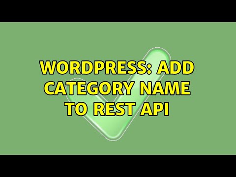 Wordpress: Add Category Name to REST API