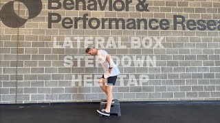 Lateral Box Step Down Heel Tap