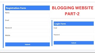PART-2 Blogging Project | Using HTML | CSS | JAVASCRIPT | JAVASCRIPT PROJECT | PROJECT OF JAVASCRIPT
