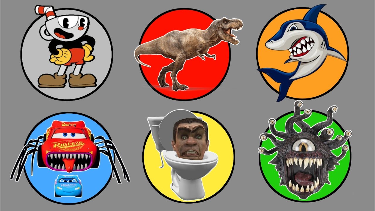 Spin Wheel Monster !! Skibidi Toilet vs Dungeon Dragon, Skibidi Toilet, Mc Quen Eater, Hiu Megalodon