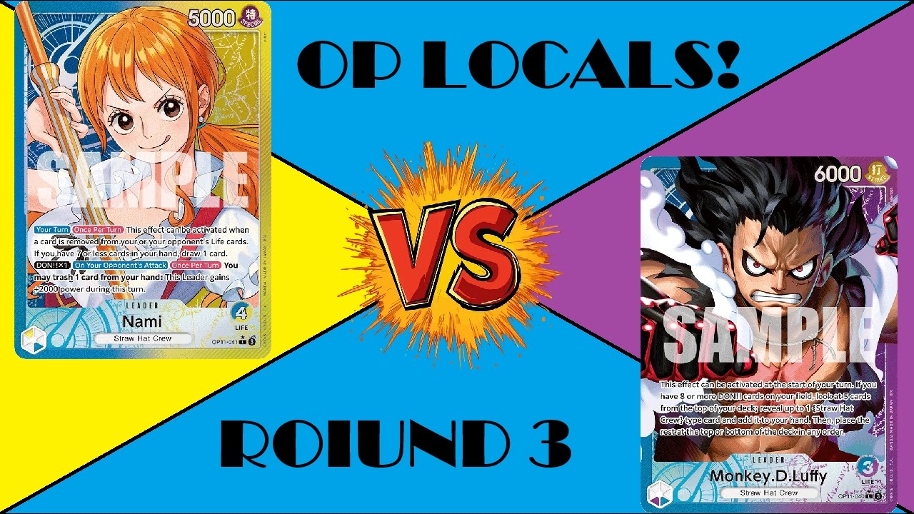 OPTCG LOCALS! R3: UY LUFFY VS UY NAMI - YouTube