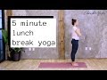 5 Min Lunch Break Yoga Routine | Quick Basic Yoga Flow | ChriskaYoga