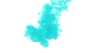 Free Stock Footage -Ink Drop in water, 4K. Blue ink on white background.