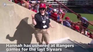 Rangers usher or Dancing Queen? Hannah Speirs shines during ALDS