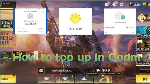 How to top up on Call Of Duty mobile:Garena using gcash