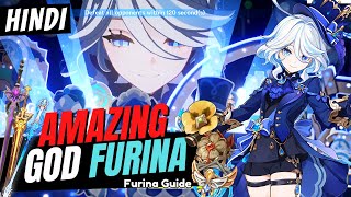[Hindi] AMAZING FURINA GUIDE! Best Furina Build - Artifacts, Weapons & Teams | Genshin Impact
