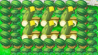 99 Cob Cannon Melon Pult vs 999 Zombies - Plants vs Zombies Hack