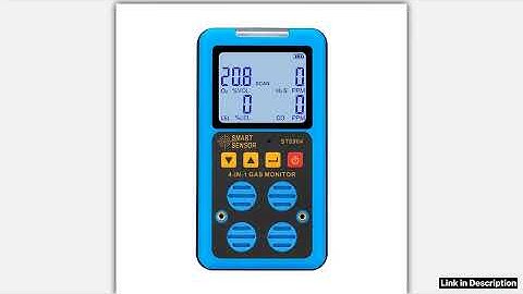 Digital 4in1 Gas Detector Oxygen O2 Hydrogen Sulfide H2S Carbon Monoxide CO Combustible Gas LEL Mon