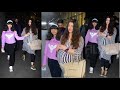 2nd time pregnant aishwarya rai flaunting her baby bump with daughter aaradhya at the airport