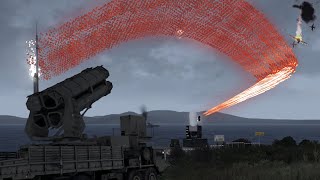 Anti-Air C-RAM System in Action shot down Fighter Jets - Surface-to-Air Missile - Mil-Sim - ArmA 3