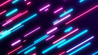 Rounded Neon Red And Blue Lines Background Video | Footage | Screensaver