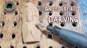 Power Carving Cherry Wood Gnome Spirit