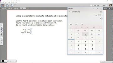 Using a calculator to evaluate natural and common logarithmic expressions
