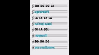 Piccolo Andrea..di Cristina D'Avena...note per pianoforte e flauto (con testo)