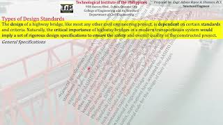 2.8 Types of Design Standards | General Specifications