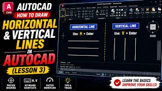 How to Draw Horizontal & Vertical Lines in AutoCAD | Beginner's to Pro