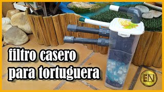 filtro casero para tortugas 