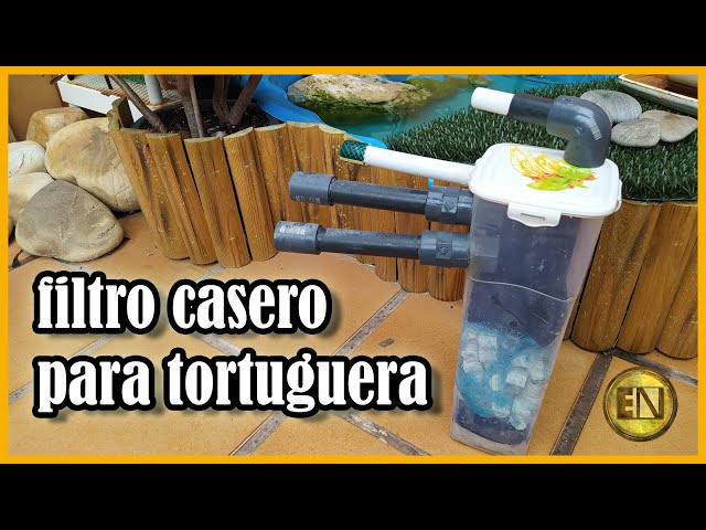 Tortuguero casero con filtro  Tortuguero casero, Casero, Casa para tortuga