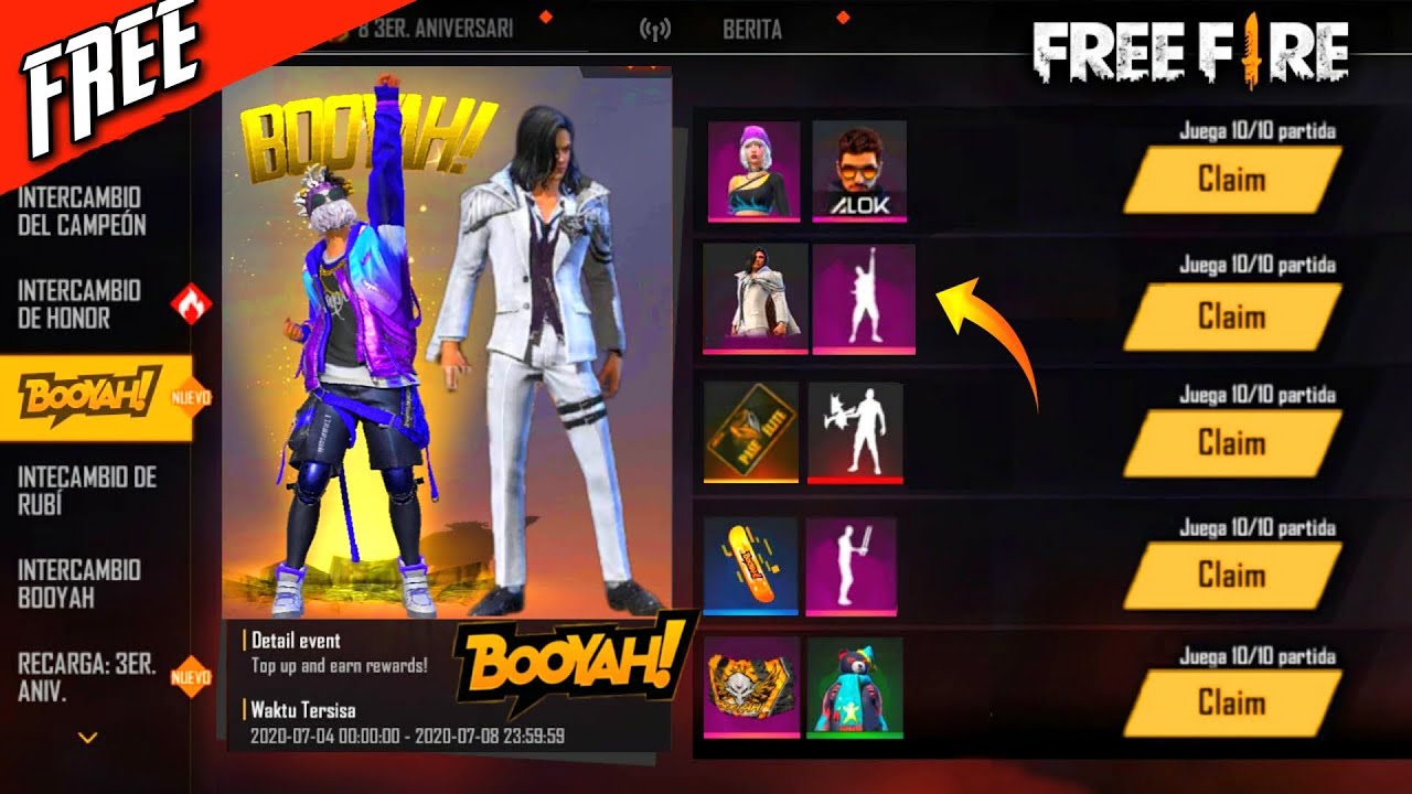 Free Fire Booyah Day Event Everything We Know So Far