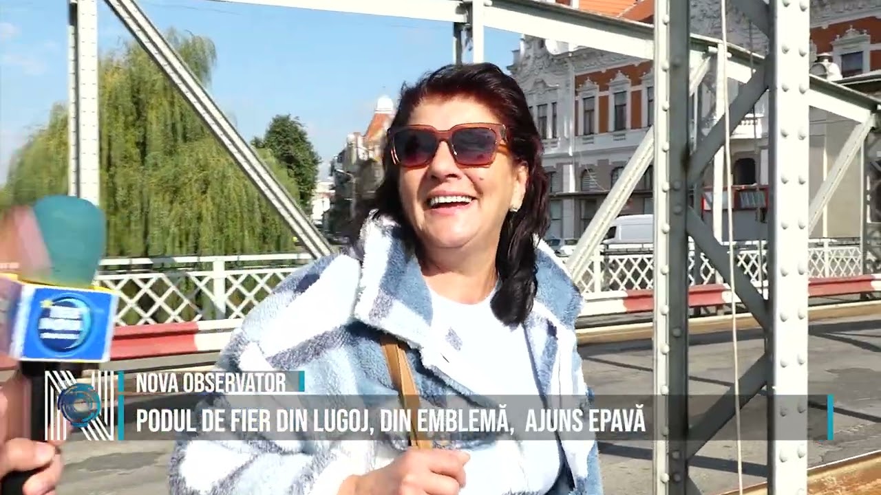 PODUL DE FIER DIN LUGOJ, DIN EMBLEMĂ,  AJUNS EPAVĂ