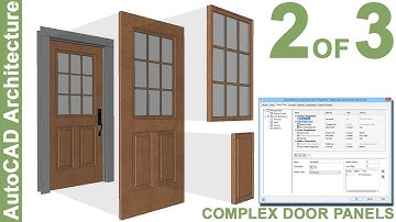 Custom Door Panels using Door/Window Assembly Styles in AutoCAD Architecture