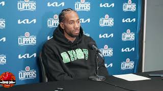 Kawhi Leonard On Why He Was Benched Late In The Clippers 106-103 Loss To The Lakers. HoopJab NBA