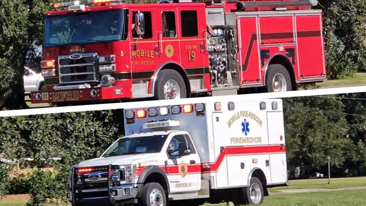 Mdfr Tech Rescue Engine MFRD Rescue 19 + Engine 19 Responding - YouTube