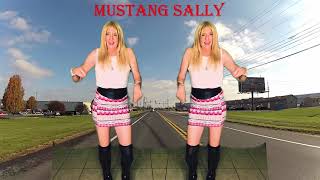 April rides "Mustang Sally" by Wilson Pickett