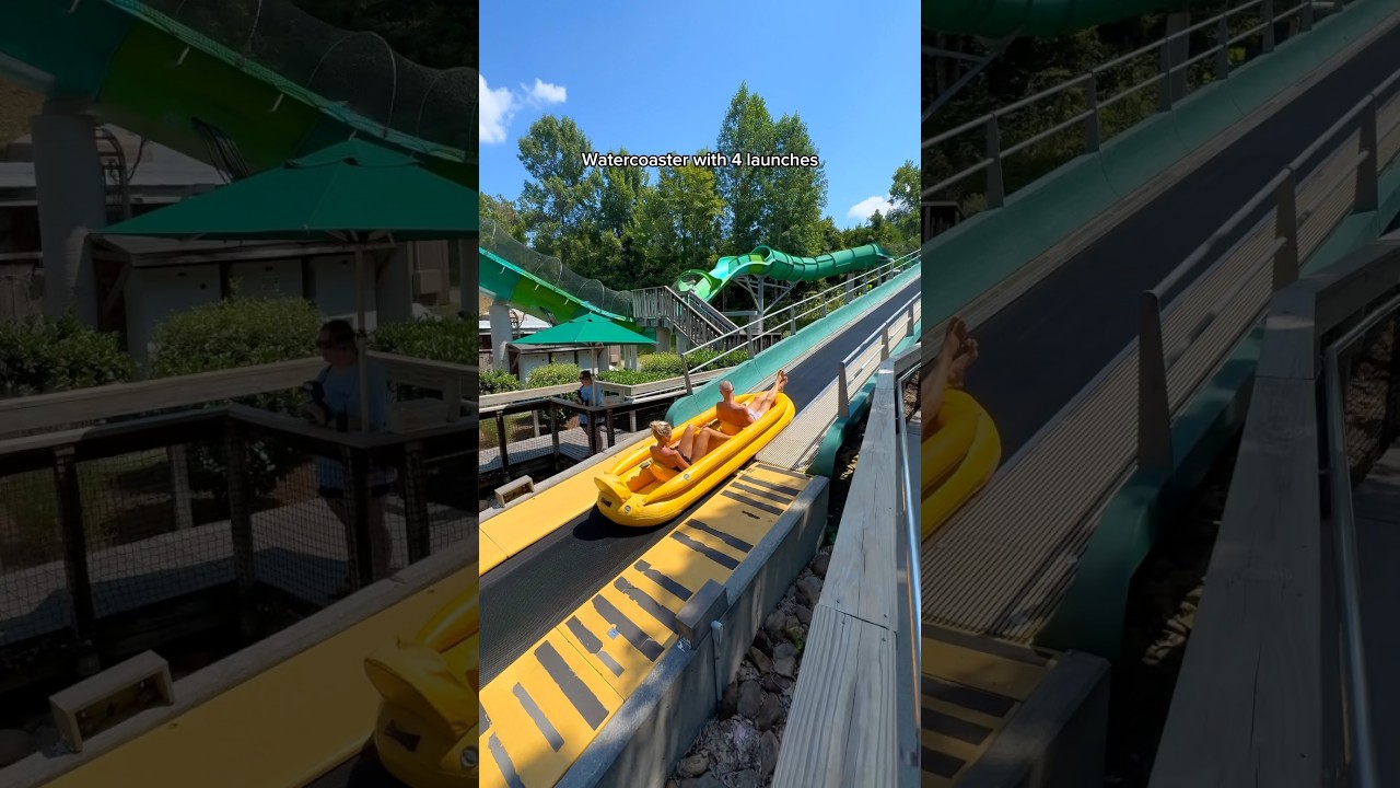 WATER COASTER WITH 4 LAUNCHES + LIFTHILL / Dollywood’s Splash Country