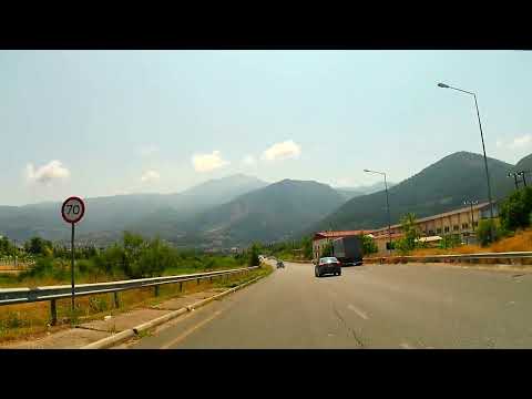 Driving in Greece, from Patra (port) to Amaliada