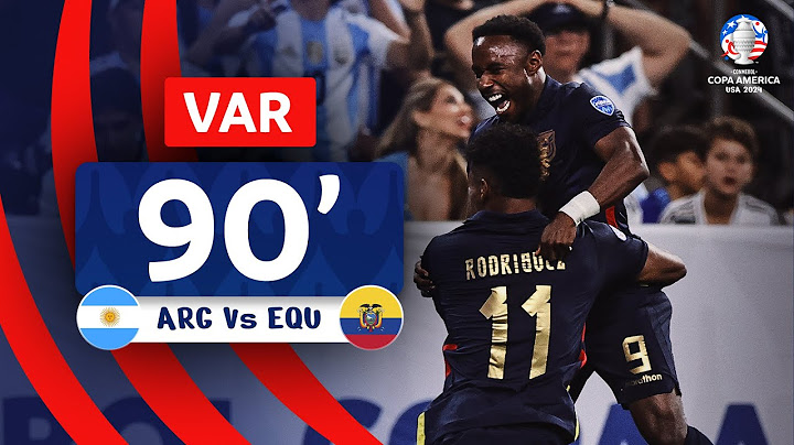 CONMEBOL Copa América | VAR review - GOAL | ARGENTINA vs. ECUADOR | 90 Minute