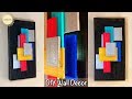 Abstract Wall Decor| Wall Hanging Craft Ideas| gadac diy| Unique Wall Hanging| cardboard wall decor