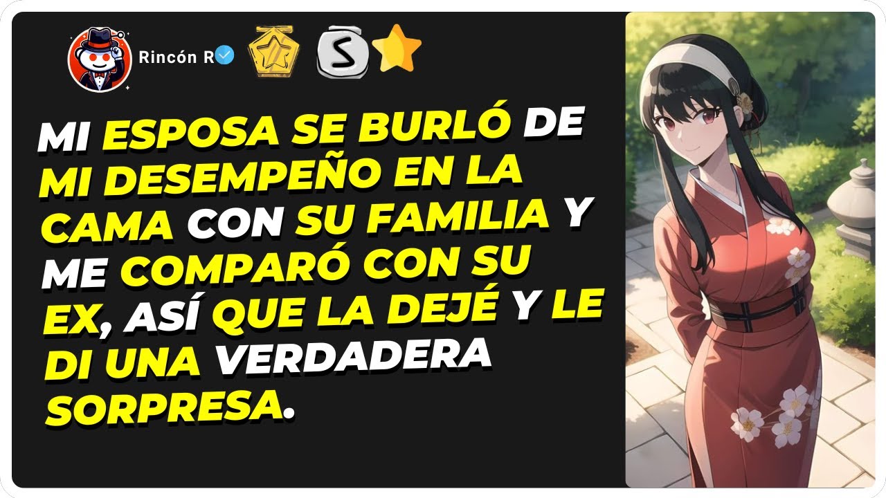 Mi esposa se burló de mi desempeño en la cama con su familia y me comparó con su ex, así que la dejé