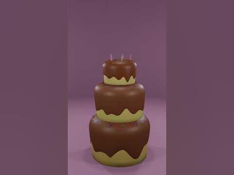 Торт сделан в Blender 3D / 3Д / blender / блендер / cake - YouTube