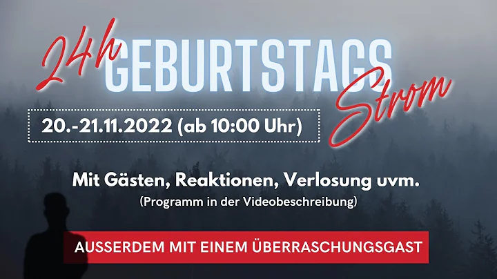 24 Stunden Geburtstagsstrom mit Gsten, Reaktionen,...