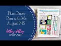 Plan with Me | Aug. 9-15 | Plum Paper 7x9 Hourly | Ft. Ever Changing Plans