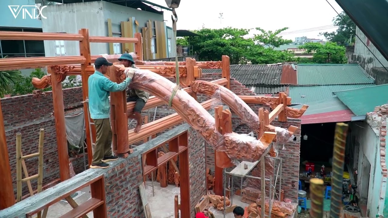 [22phút - Ngày 01] Nhật ký dựng nếp nhà gỗ 3 gian truyền thống tại Kim Bài Thanh Oai.