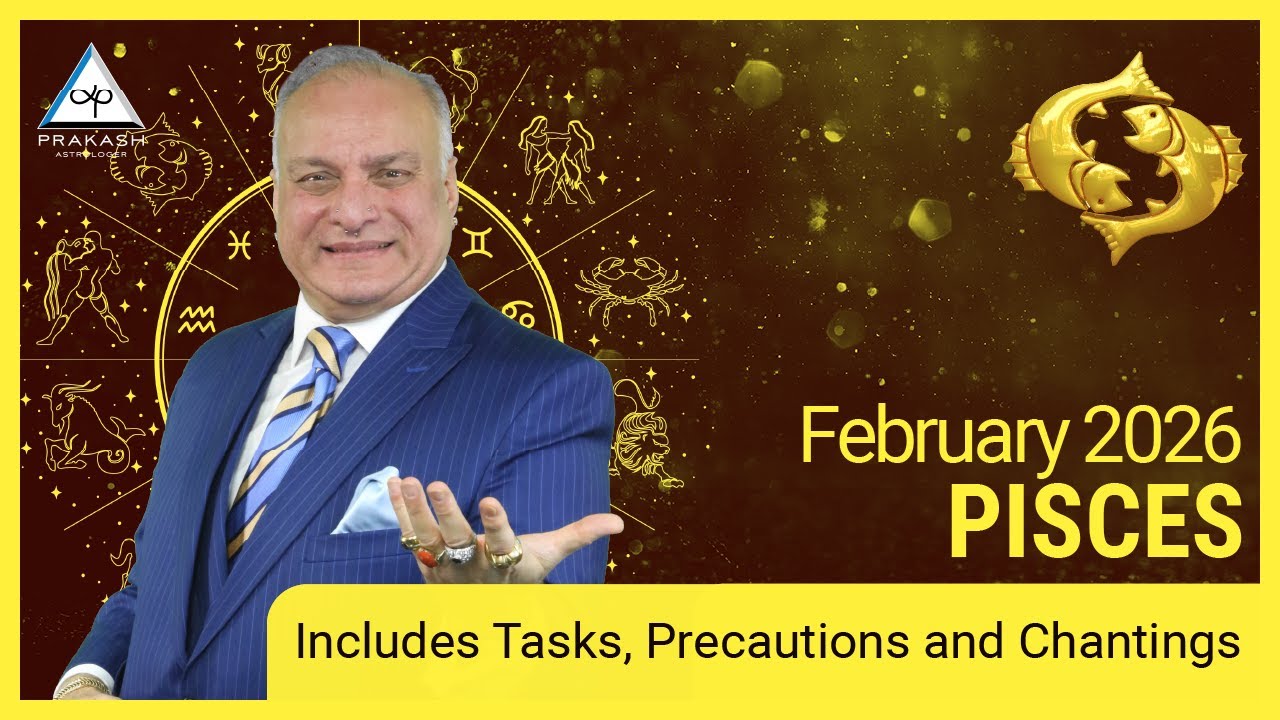 Pisces Monthly Horoscope for February 2026 | Hopes And Desires Will Be Fulfilled 🎯