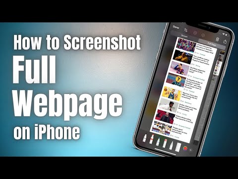 IPhone पर एक पूर्ण पृष्ठ का स्क्रीनशॉट कैसे लें | IOS पर पूर्ण स्क्रीन कैप्चर