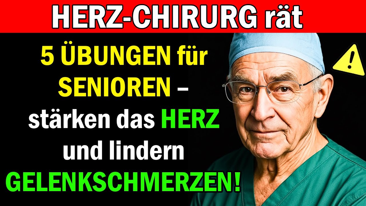 Über 60? Diese 5 einfachen Übungen verbessern Blutdruck, lindern Gelenkschmerzen und stärken Muskeln